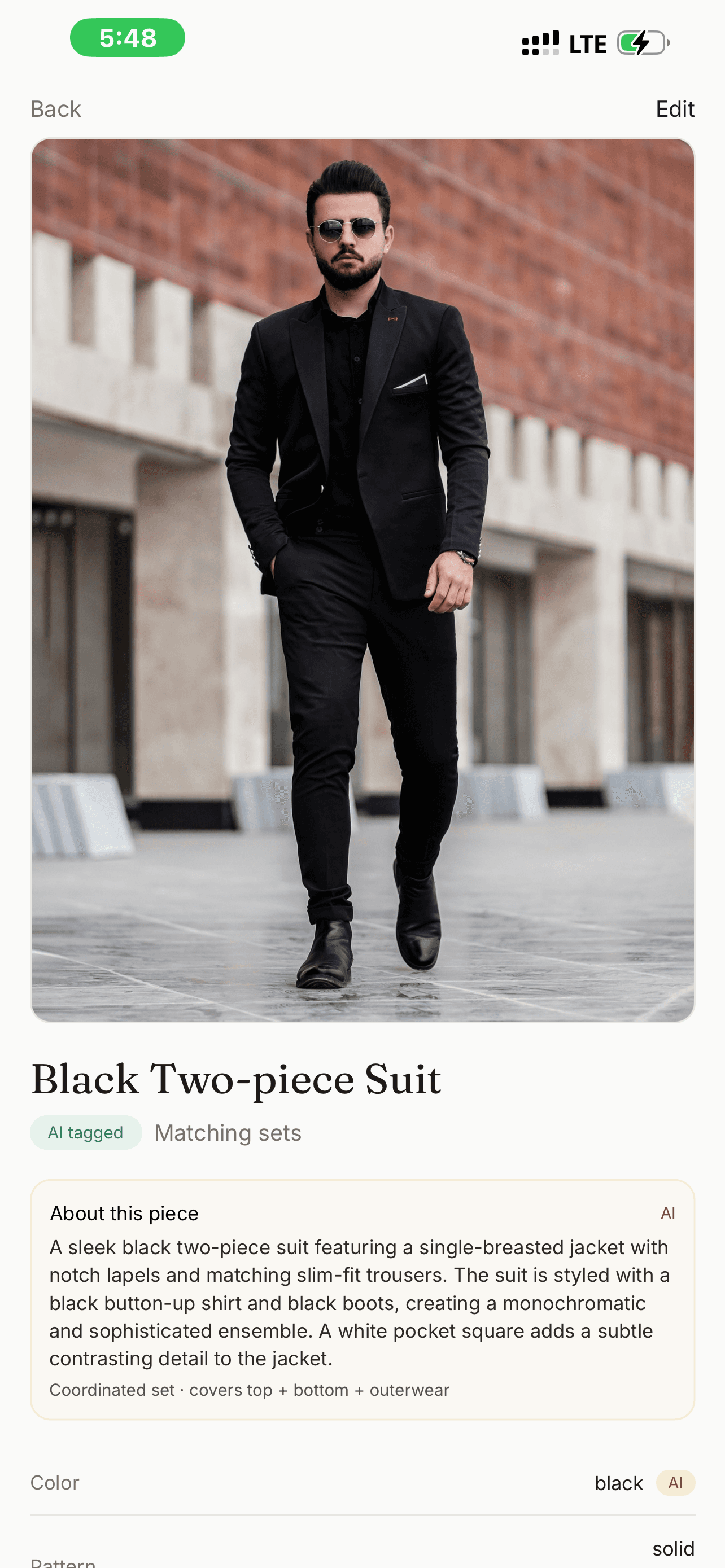 StyleVault app screen 2