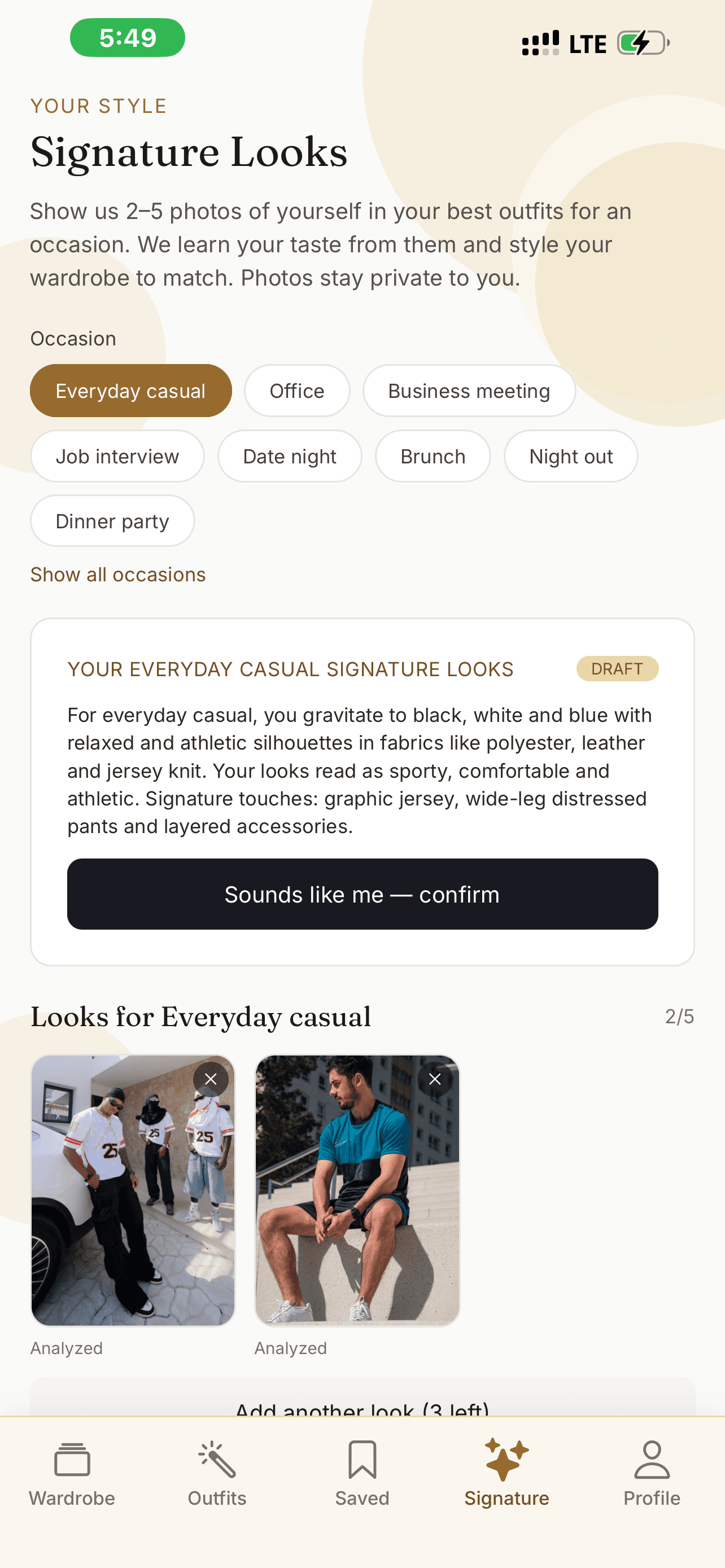 StyleVault occasion-based styling